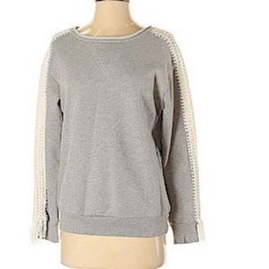 Anthropologie Pepin macrame sweater